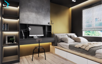 Thiết kế nội thất căn hộ chung cư Hado Centrosa (134m2)