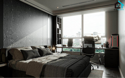Thiết kế nội thất căn hộ chung cư Vinhomes Tân Cảng (108m2)